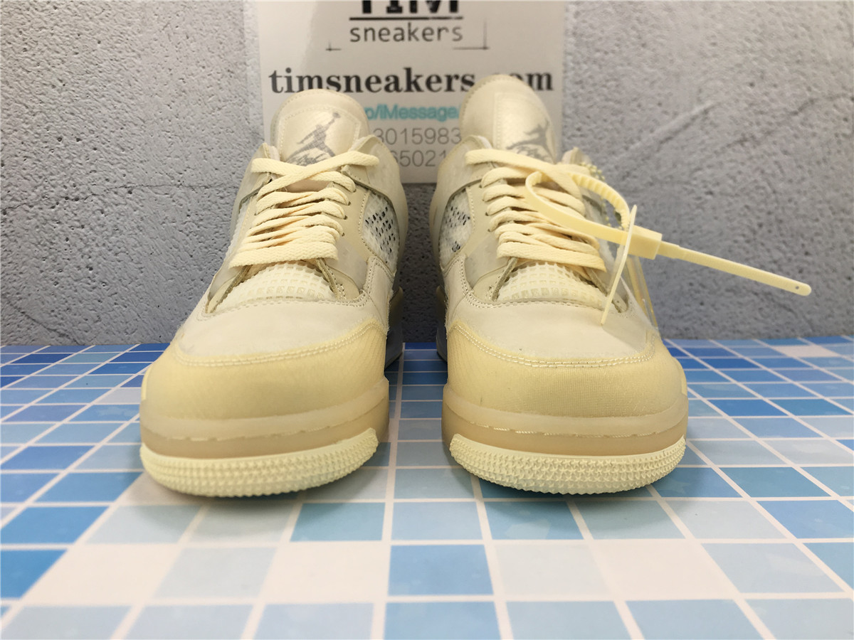 New batch Off-White x Wmns Air Jordan 4 SP Sail CV9388-100